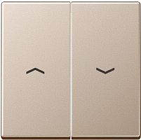 Лицевая панель Jung A creation для 2-кл. выключателя жалюзи шампань картинка